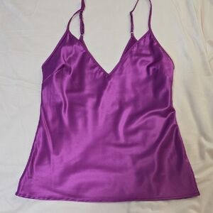 Zara Vibrant Purple Satin Camisole